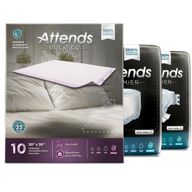 Attends Premier Overnight Bladder Control Pads